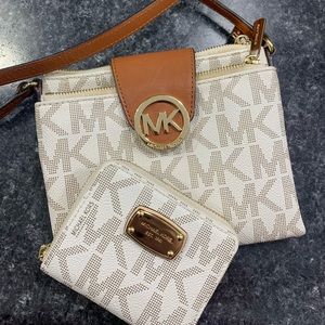 Authentic Michael Kors Crossbody and wallet